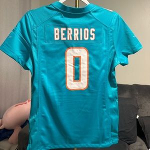 Custom Braxton Berrios Jersey- Miami Dolphins (Size Small)